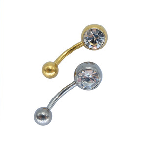 Chất Lượng Tốt Nhất Titanium Zircon <span class=keywords><strong>Belly</strong></span> Nhẫn Nút Navel Nhẫn Body Piercing Trang Sức - Product Image 3