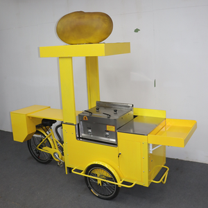Nouveau populaire Mobile affichage de nourriture vélo rue ventes équipement de camion de nourriture contreplaqué chariot de nourriture pour Snack Food état d'usine nouveau - Product Image 5