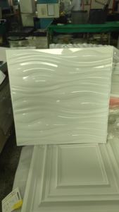 D094 50*50CM tamaño blanco diamante 3D grandes paneles de pared de Pvc techo para decoración de pared Interior Exterior - Product Image 3