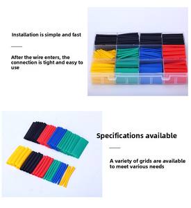 Kit de Fundas Termocontraíbles para Cables TONY Versatile 2:1, 164 Piezas, Tubo de PE Termorresistente, Envoltura Termocontraíble - Product Image 4