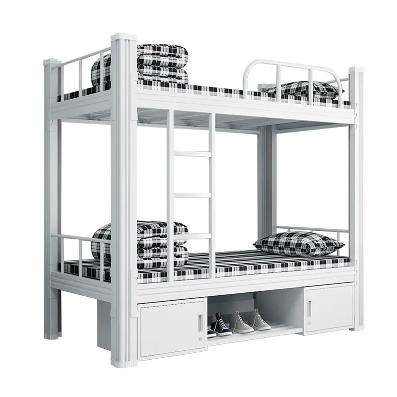High Quality Easy Assembly Metal Bunk Bed Frame Dormitory Beds Cheap Price Bunk Bed Bedroom Furniture Set