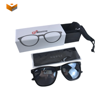 Nouvelle conception, logo personnalisé, boîte à lunettes de soleil en papier de luxe, boîte à tiroir, boîtes cadeaux luxueuses pour lunettes de soleil