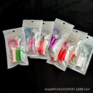Kit de retrait d'aligneurs orthodontiques avec brosse et pincettes pour l'entretien des dents des adultes, équipement manuel de thérapie buccale - Product Image 4