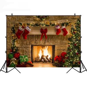 Christmas <strong>Background</strong> for Photography Wood Floor <strong>Children</strong> Portrait Backdrop for <strong>Photo</strong> Booth Studio Merry Christmas <strong>Backgrounds</strong> - Product Image 2