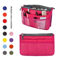 Vente directe usine – Trousse de rangement moderne en nylon à double fermeture éclair pour éponge et eye-liner de maquillage