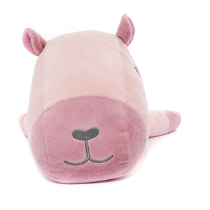 Peluche de Capibara Rosa <span class=keywords><strong>para</strong></span> Regalos de Cumpleaños y Decoración de Sofá, Adorable Animal Acostado <span class=keywords><strong>para</strong></span> Fanáticos de los Capibaras - Product Image 4