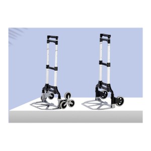 Compact Structure 200kg Laoding Pneumatic Tyre Hand Carts Heavy Duty Hand <b>Trolley</b> for Old People - Product Image 5