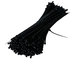 RCR Supermarkt Kabelbinder Schwarz Weiß 66 Nylon Kabelbinder Selbstverriegelnd Drahtbefestiger Modell 2,5mm UL94V-2 Feuerfest 100mm Länge - Product Image 1