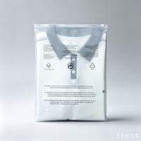 Sacs Ziplock en Plastique CPE Mat Givré Recyclé Certifié GRS avec Logo Personnalisé, Emballage PE à Fermeture Éclair pour Vêtements, Chemises, Chaussures, Fourrures