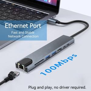 Hub USB-C NKIWI, <span class=keywords><strong>adaptateur</strong></span> multiport Type-C, station d'accueil 8/10/12/4/5/6/7/2/11-en-1, USB3.2/3/2, 4K HDTV, 100W PD, RJ45 pour Mac - Product Image 3
