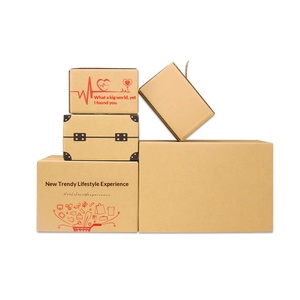 Custom Zipper Cardboard <b>Boxes</b> Small Batch <b>Large</b> Sky and Ground Lid Shipping Kraft Mailer Packaging - Product Image 1