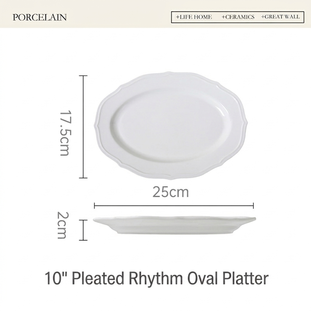 Disque ovale de 10 pouces