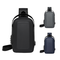 Produits Tendance 2026 – Sac de Poitrine Urbain Anti-Vol Personnalisable avec Logo, Porte-Cartes Durable et Port USB Intégré