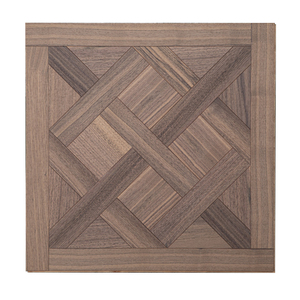 Parquet Versailles en noyer noir lisse multicouche, durable et imperméable, qualité AB, personnalisable, avec système T&G, 15 mm, pour salle à manger - Product Image 1