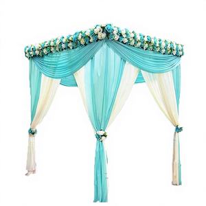 Tenda a doppio strato con stelle e onde intagliate per ragazze, decorazione romantica per camera da letto, oscurante, ecologica, personalizzabile - Product Image 4