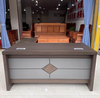 Bureau de direction en forme de L simple Table de bureau Mobilier Design Nouveau bureau moderne