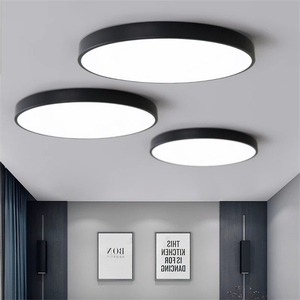 Lámpara LED de Techo RGB CCT con Retroiluminación Ambiental, Diseño Circular de 360°, Aluminio y Cristal, Montaje Superficial para Hogar u Oficina - Product Image 5