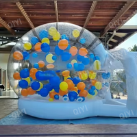 Dôme transparent en forme d'igloo géant en PVC gonflable pour fête d'enfants, ballons à bulles