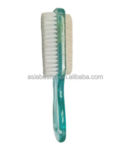 Dusch-Fußbürste Pediküre-Bürste Doppelseitige Fußmassage-Spa-Badebürste mit Bimsstein - Product Image 2