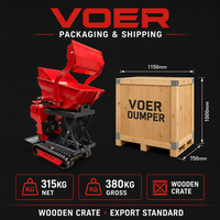 Voer F500S Mini-Raupendumper mit Knicklenkung 500kg CE/EPA-Zertifiziert für Bau- und Straßenkonstruktion
