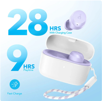 Écouteurs sans fil Soundcore by Anker A25i, Bluetooth 5.3, 28h d'autonomie, résistants à l'eau, écouteurs pour le sommeil