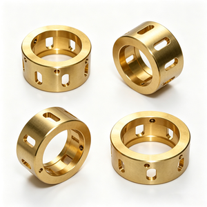 ชิ้นส่วนทองเหลืองกลึงกัด CNC แบบกำหนดเองสำหรับงาน OEM ชิ้นส่วนทองเหลืองกลวงสำหรับบูช ปลอกทองแดงความแม่นยำสูงสำหรับงานกลึง - Product Image 4