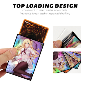 カスタムTCG公式YUGIOHサイズ63X 90MMアニメアートプリントホログラフィックカードスリーブ - Product Image 3
