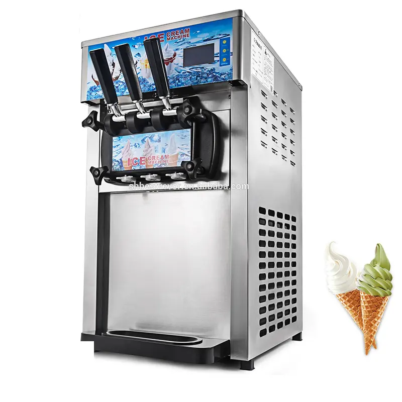 商業コーンsofteeソフティアイスクリーム冷凍ヨーグルトソフトソフトアイスクリームマシン価格を提供