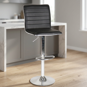 Factory Direct Sale Household Restaurant Furniture <b>Bar</b> <b>Stools</b> Contemporary <b>Bar</b> Counter Pu <b>Leather</b> Adjustable Rotatable Steel - Product Image 3