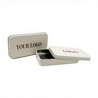 Caixas de Armazenamento para Pincéis de Maquiagem em Metal Eco-Friendly Bloom Square com Tampas Removíveis Impressão de Logo Personalizada em Serigrafia