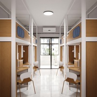 Lit superposé en métal avec armoire, service de conception 3D personnalisé gratuit, idéal pour appartement d'étudiant ou dortoir, avec lit supérieur en fer et bureau inférieur