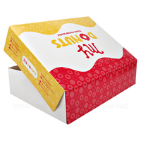 Scatola di imballaggio di ciambella di carta stampata in fabbrica scatola per alimenti da forno per biscotti brownie pasticceria e pane