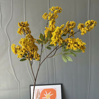 Baies artificielles en mousse faites à la main à longues tiges - Décoration moderne et élégante pour vase domestique pour arrangement floral d'automne