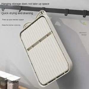 Paquete al por mayor: Soporte multiusos de plástico para encimera de cocina, organizador de utensilios, espátulas y tapas de ollas - Product Image 6