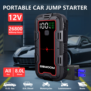 Démarreur de Voiture et Moto Multifonction en Gros 26800mAh avec Batterie Externe, Éclairage LED, Courant de Pointe 6000A et Écran Numérique - Product Image 3