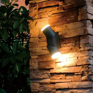 Lampu eksterior taman fleksibel lampu dinding IP54 tahan air lampu lanskap luar lampu dinding dalam ruangan LED luar ruangan