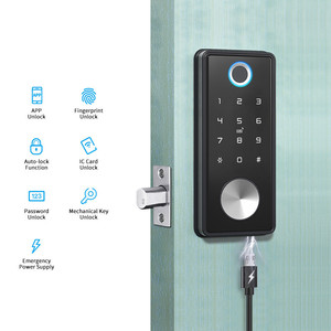 Cerradura de Seguridad para Puerta de Hotel con Teclado RFID, Resistente al Agua, para Exteriores, con WiFi, Aleación de Aluminio, Electrónica, Sin Llave, con Tarjeta de Proximidad - Product Image 4