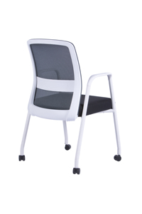 Silla Moderna de Malla Metálica Conectable para Reuniones de Oficina, Visitas, Recepción, Capacitación, Conferencias, Diseño Apilable para Sala de Estar - Product Image 4