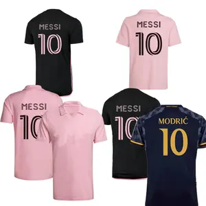 2022 baru musim Inter Miami jersey rumah merah muda top kualitas thai kustom jersey sepak bola set baju sepak bola