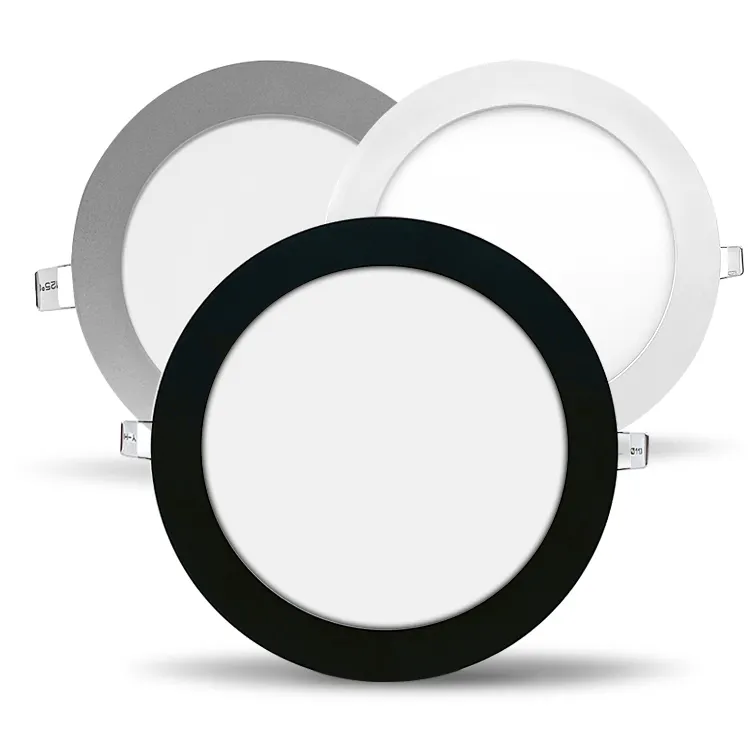 oem dimmable brightness recessed ultra thin slim round grey white black 6w 4" 4 inch led potlight