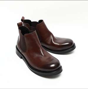 Botas de Tobillo de Cuero Vacuno de Alta Calidad con Puntera Reforzada y Plantilla con Absorción de Impactos, Zapatos de Negocios de Invierno para Hombre, Uso Diario - Product Image 4