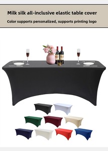 Nappe de table carrée personnalisée moderne tricotée en PP lisse et infroissable Jeté de table ajusté et ample sur mesure pour les rayures de marque - Product Image 4