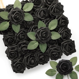 Roses artificielles faites à la main de 8 cm, 25 bourgeons de roses en mousse PE pour l'artisanat DIY, les fêtes en plein air, les mariages et les remises de diplômes - Product Image 5