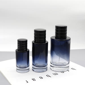 Flacons de parfum en verre dégradé de 50 ml en gros avec bouchons à pression en plastique, flacons cosmétiques vides rechargeables - Product Image 2