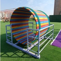 Équipement de parc d'attractions non motorisé : Roue d'exercice pour enfants, Tapis roulant circulaire pour extérieur