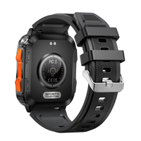 Montre connectée à écran couleur, suivi de la santé, affichage LED, fréquence cardiaque, oxygène sanguin, surveillance du sommeil, étanche 5ATM