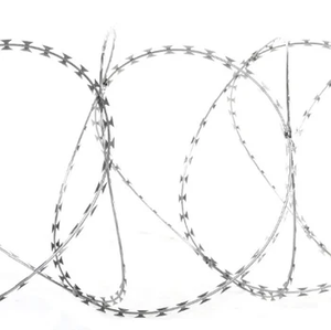 Alambre de Hierro Galvanizado por Inmersión en Caliente, Alambre de Púas Tipo Cuchilla, Rollo de Alambre Afilado Antiescalada, Cerca de Seguridad para Uso en Aeropuertos - Product Image 6