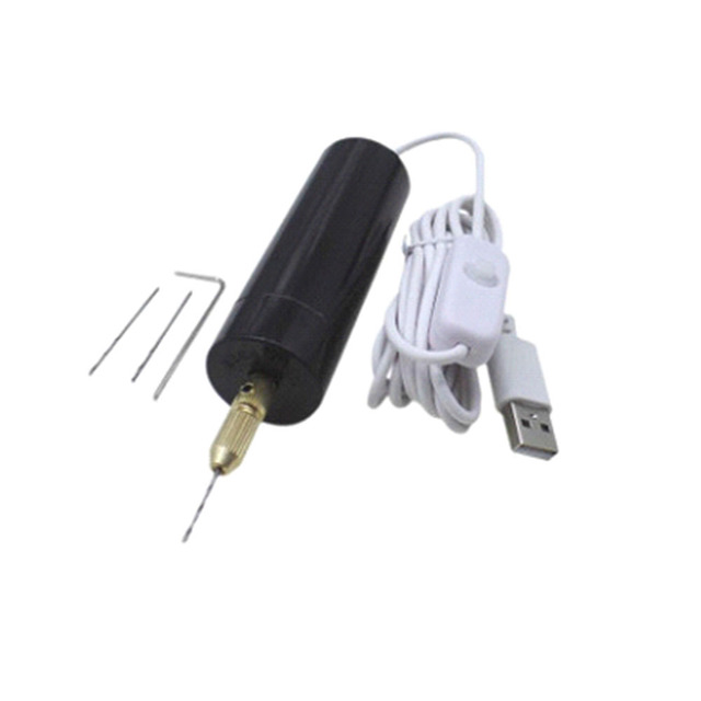 Jewelry Tools Mini Drills Portable Handheld Micro USB Drill with 3pc Bits DC 5V for Jewelry Making DIY Wood Craft