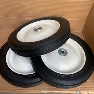 Hollow Wheel Handcart Plastic Wheel 10X1.75 Ball Bearing Firm Tread Wear Resistance Industrial Caster Wheel - Product Image 2