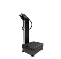Machine d'exercice de plaque de vibration verticale robuste à double moteur de 1500W avec sangles de bras